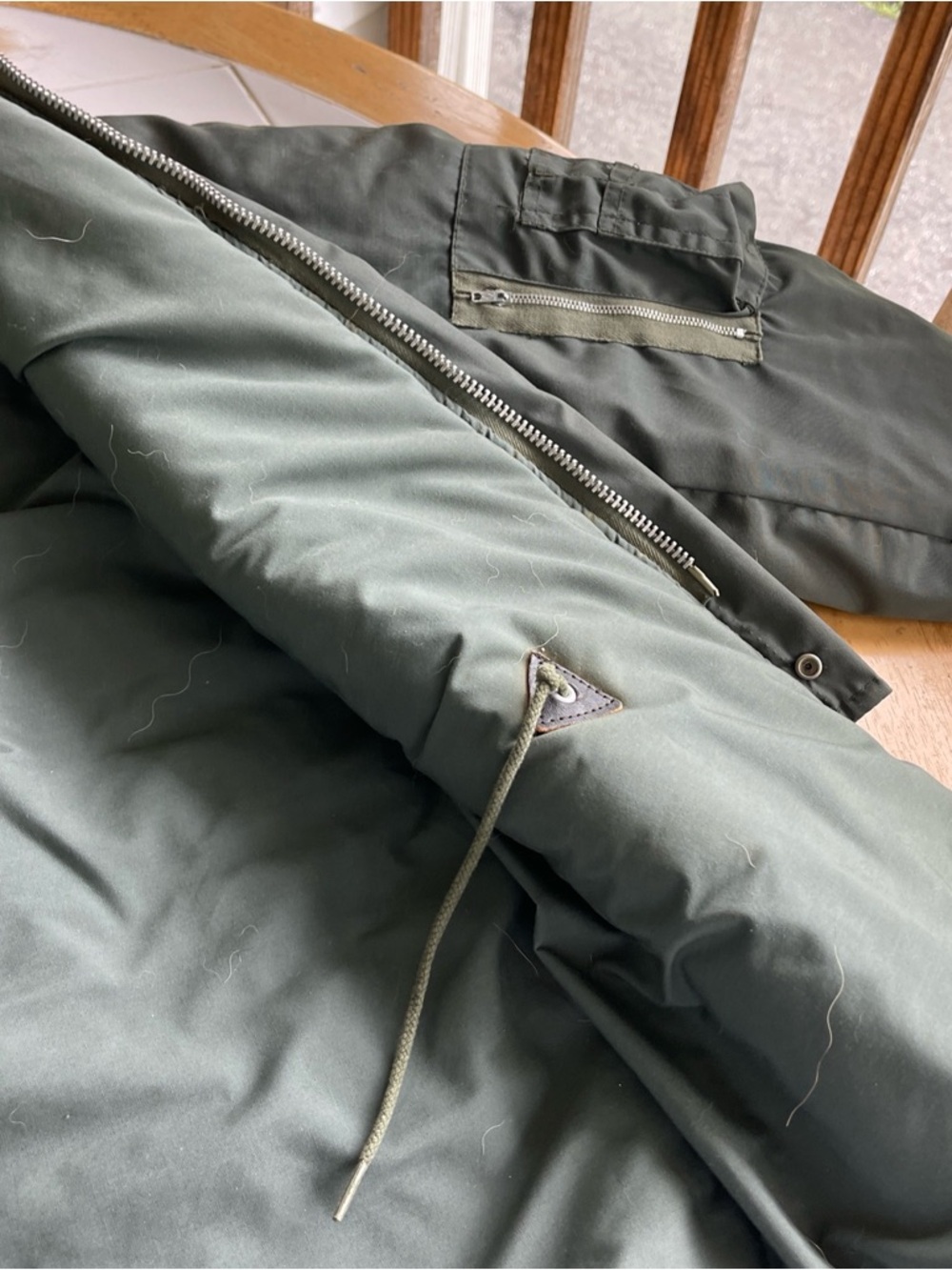 Vintage 70s Arctic Parka Flight Jacket N 3B Fur Lined Hood Military Issued M/L - Picture 14 of 16